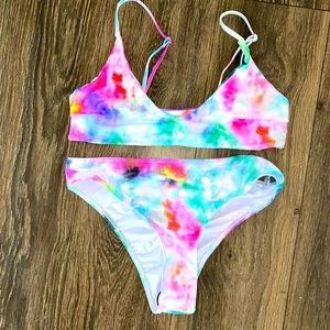 Nwt bikini shein size L tie dye